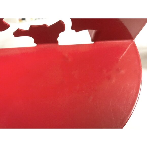 Disney Mickey Mouse Collection -Red Die Cut Bookends(2) Bubble Defect On One - Picture 9 of 9